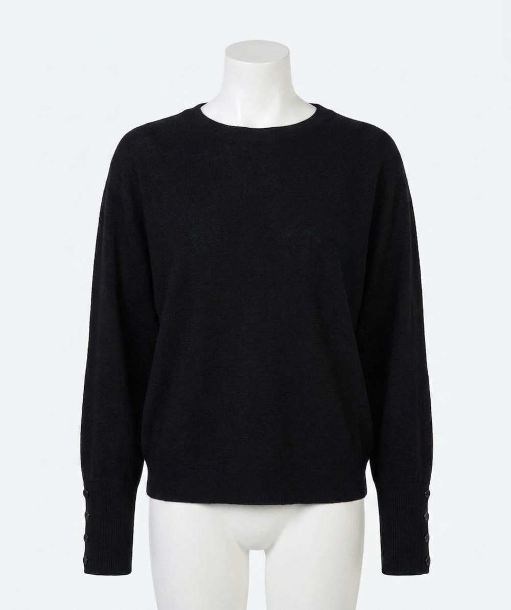 NEW ESQUALO batwing sweater in black